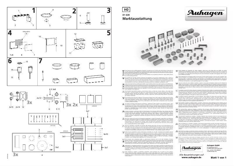 Page 1 de la notice Manuel utilisateur Auhagen 41639