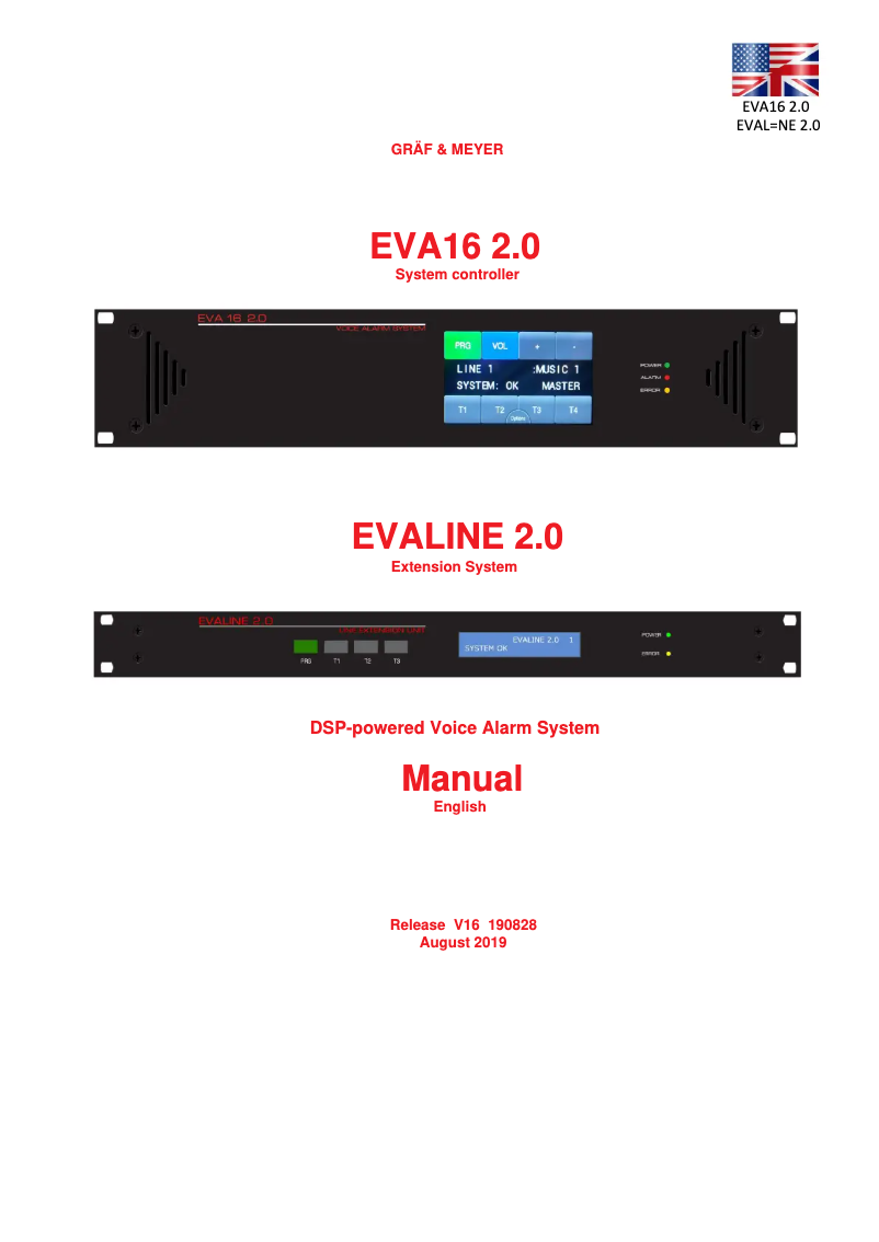 Page 1 de la notice Manuel utilisateur Monacor EVA-16/2