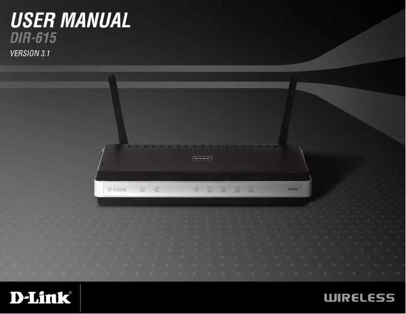 Image de la première page du manuel de l'appareil DIR-615