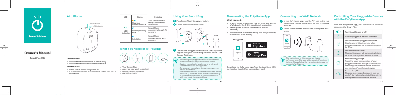 Página 1 del manual Manual de usuario Eufy Smart Plug UK