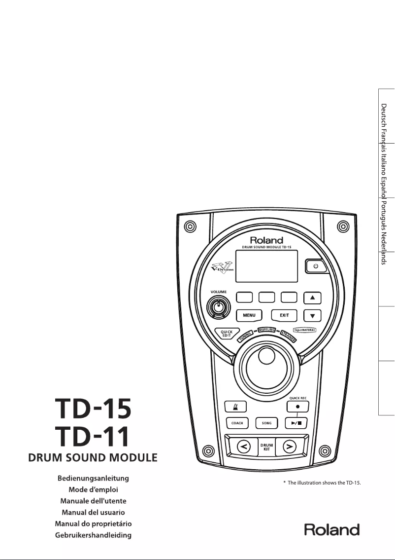Page n°1 - Manuel utilisateur Roland TD-15