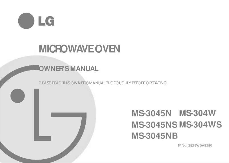 Page 1 de la notice Manuel utilisateur LG MS-3045NS