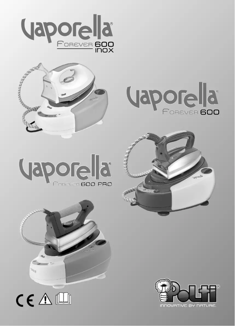 Page 1 de la notice Manuel utilisateur Polti Vaporella Forever 600 PRO