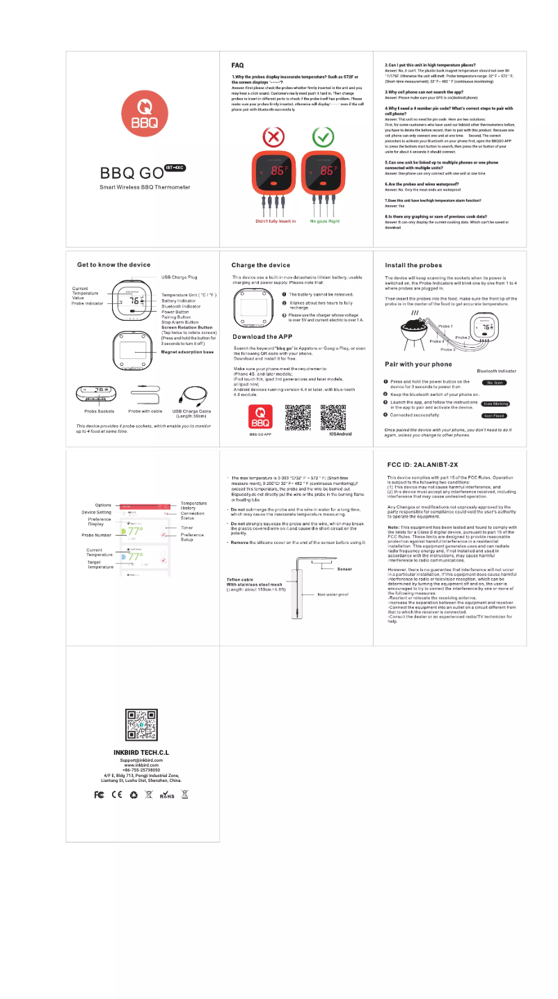 Image de la première page du manuel de l'appareil IBT-4XC