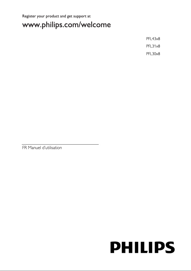 Page 1 de la notice Manuel utilisateur Philips 32PFL4308H