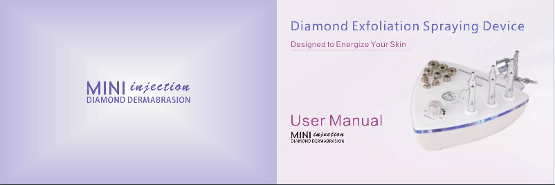 Image de la première page du manuel de l'appareil Mini Injection Diamond Dermabrasion