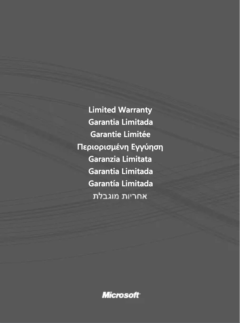 Page 1 de la notice Manuel utilisateur Microsoft 3XJ-00016