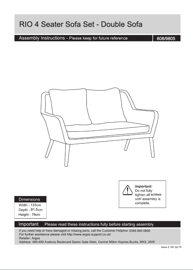 Image de la première page du manuel de l'appareil Rio