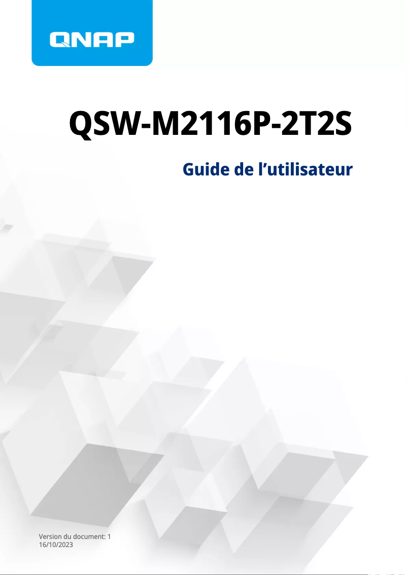 Page n°1 - Manuel utilisateur QNAP QSW-M2116P-2T2S