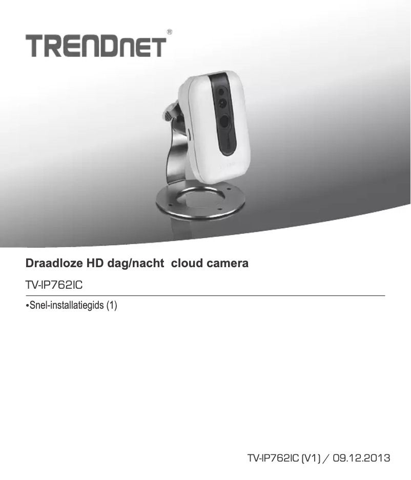 Page n°1 - Manuel utilisateur TRENDnet TV-IP762IC