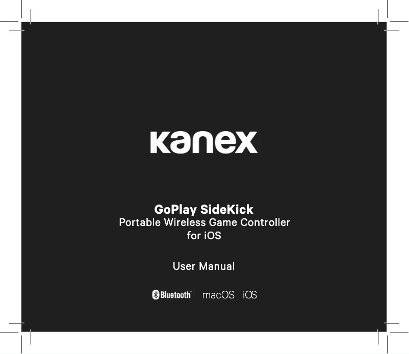 Image de la première page du manuel de l'appareil GoPlay Sidekick