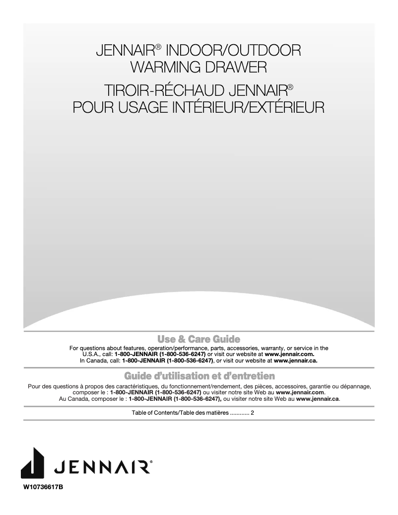 Image de la première page du manuel de l'appareil JWD3027EX