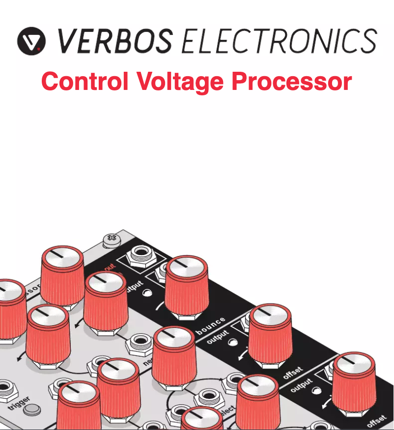 Page 1 de la notice Manuel utilisateur Verbos Electronics Control Voltage Processor