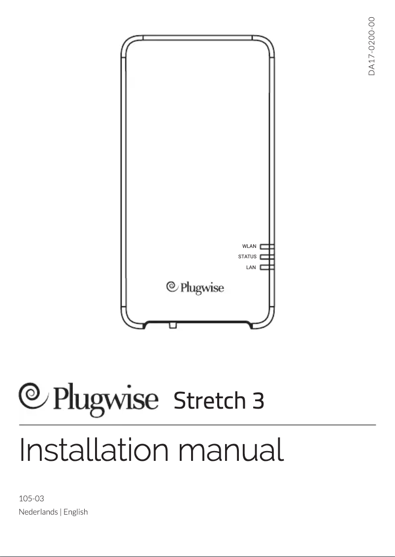 Page n°1 - Manuel utilisateur Plugwise Start Stretch 3.0