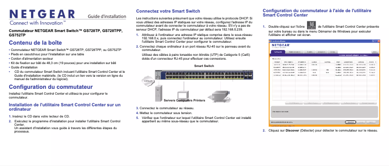 Page n°1 - Guide d'installation Netgear GS728TPP