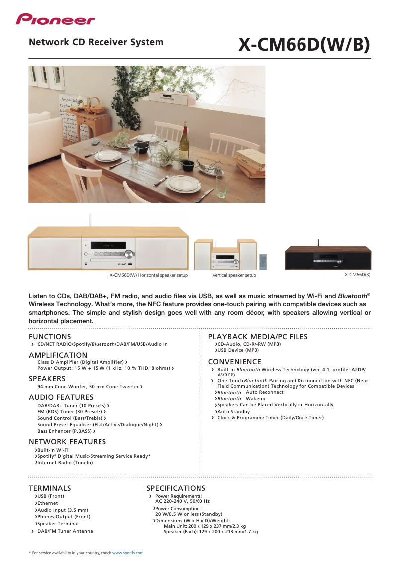 Image de la première page du manuel de l'appareil X-CM66D