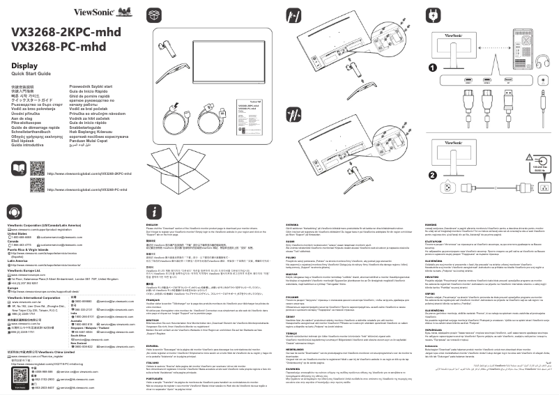 Page 1 de la notice Manuel utilisateur Viewsonic VX3268-PC-MHD