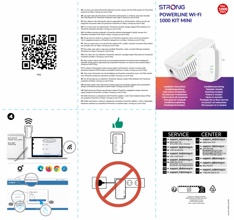 Image de la première page du manuel de l'appareil Powerline 1000 Duo Wi-Fi Mini