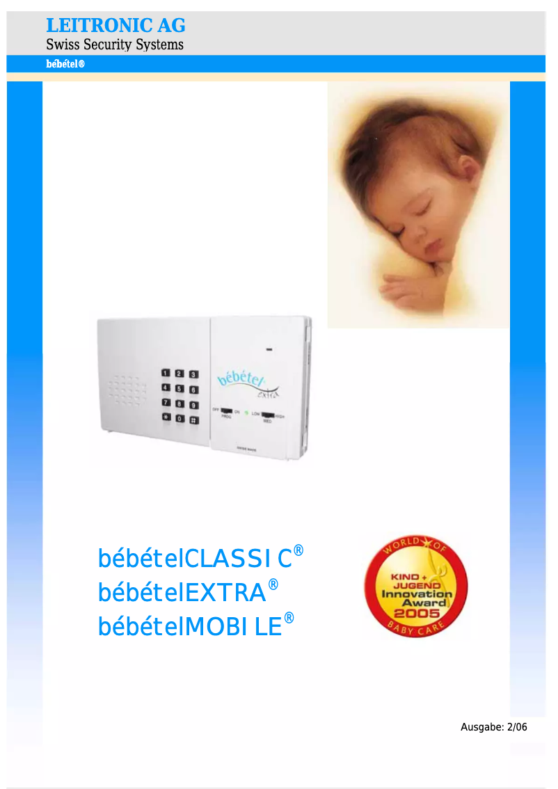 Page n°1 - Manuel utilisateur Bébétel Mobile