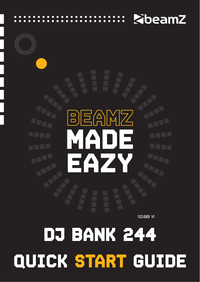 Page n°1 - Guide de démarrage rapide BeamZ DJ Bank 153.722
