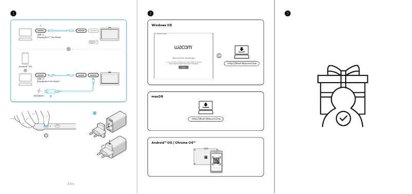 Page 1 de la notice Manuel utilisateur Wacom One 13 Touch