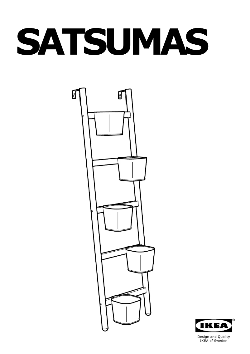 Page 1 de la notice Manuel utilisateur Ikea SATSUMAS