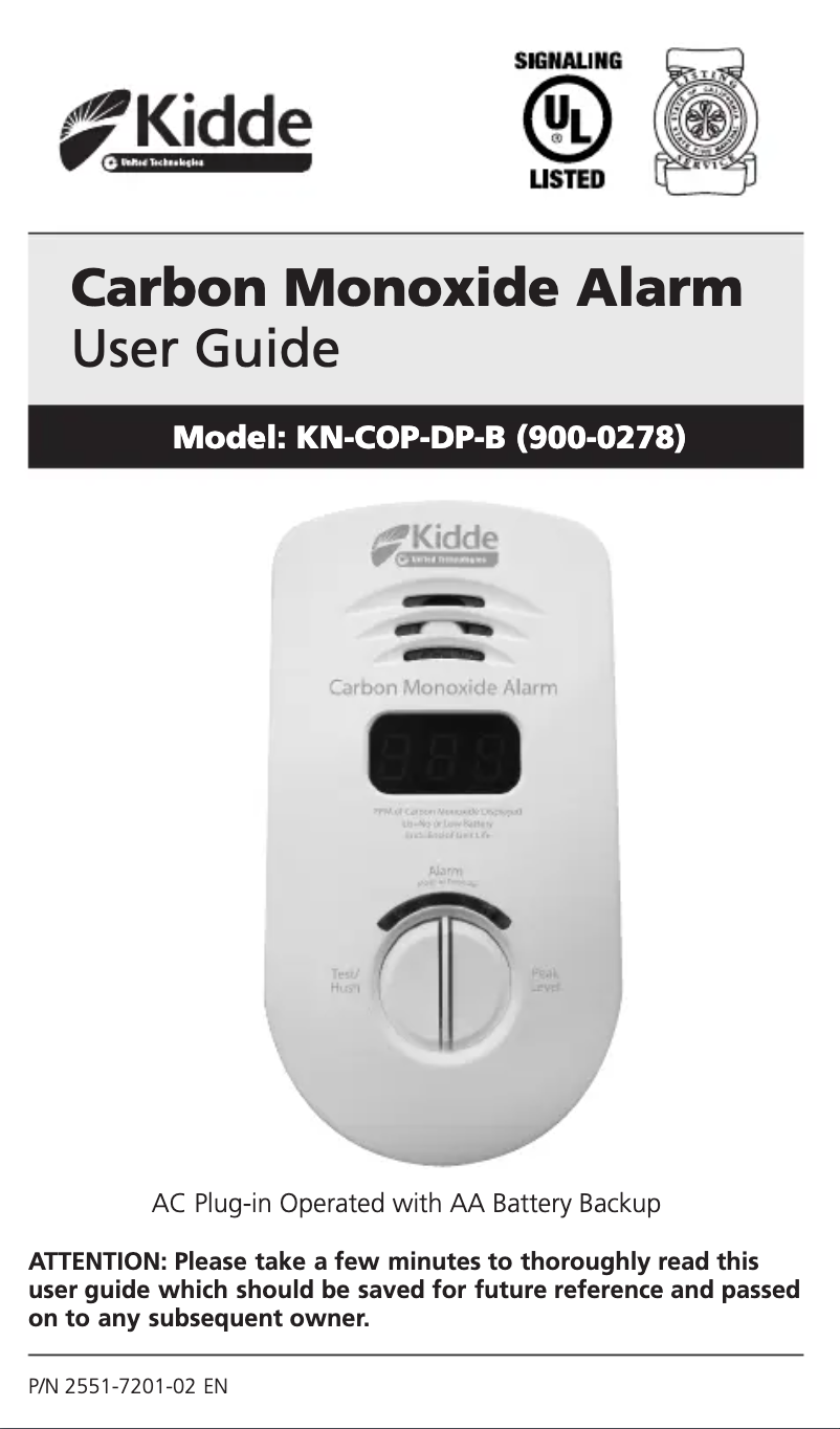 Image de la première page du manuel de l'appareil KN-COP-DP-B