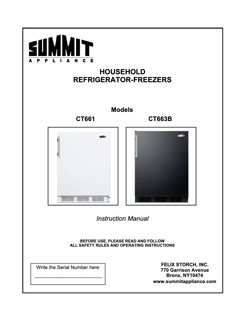 Page 1 de la notice Guide d'installation Summit CT661