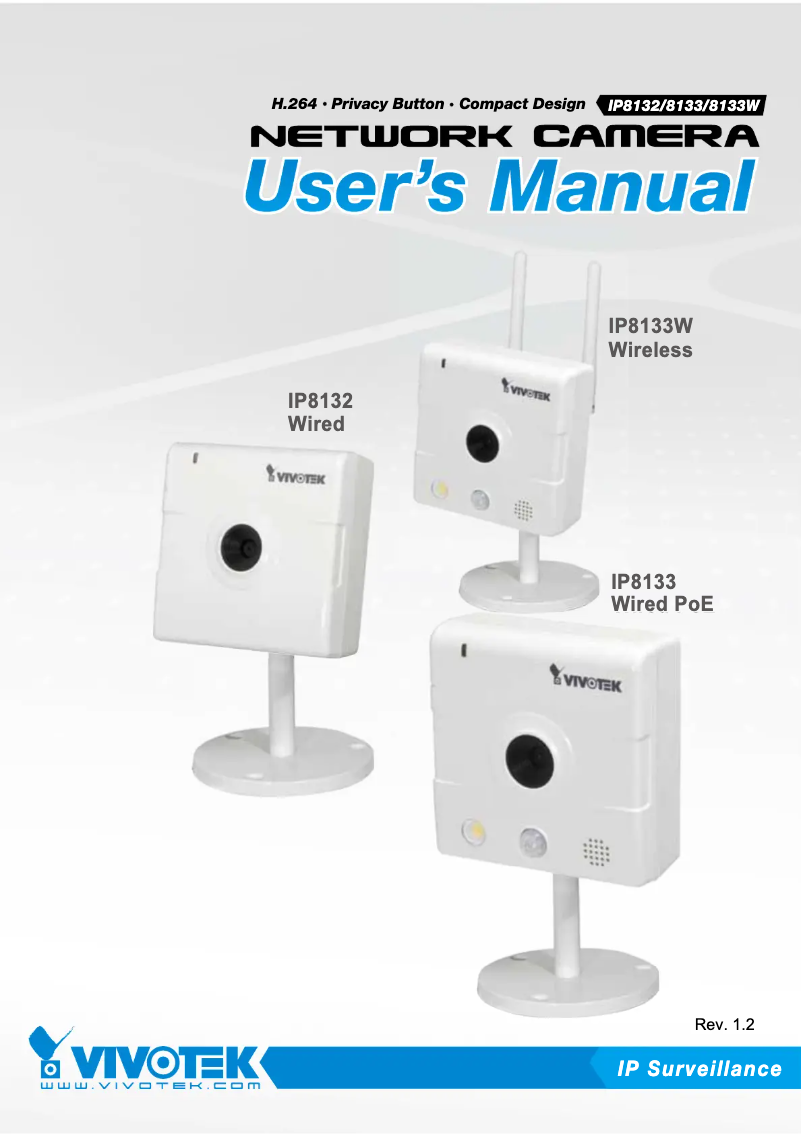 Page 1 de la notice Manuel utilisateur Vivotek IP8133W