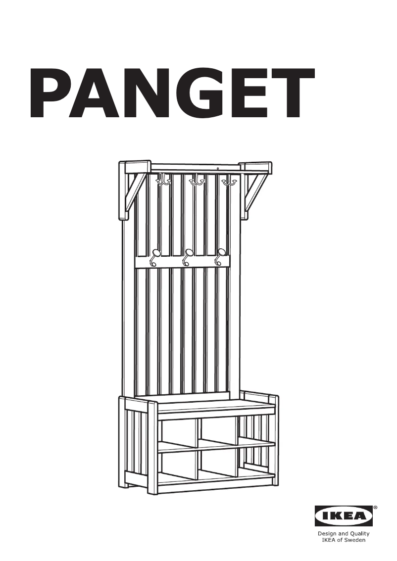 Page 1 de la notice Manuel utilisateur Ikea PANGET 304.741.63