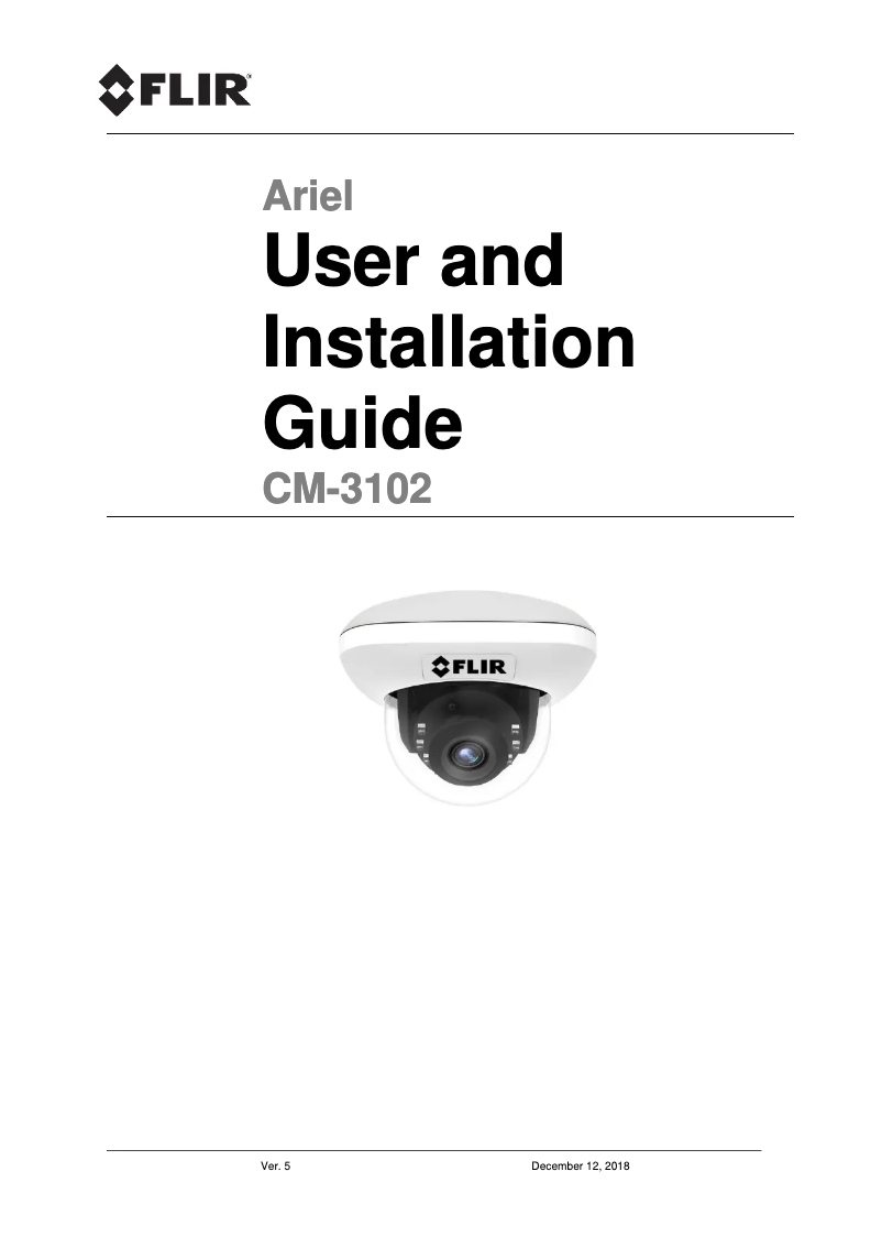 Image de la première page du manuel de l'appareil ARIEL CM-3102