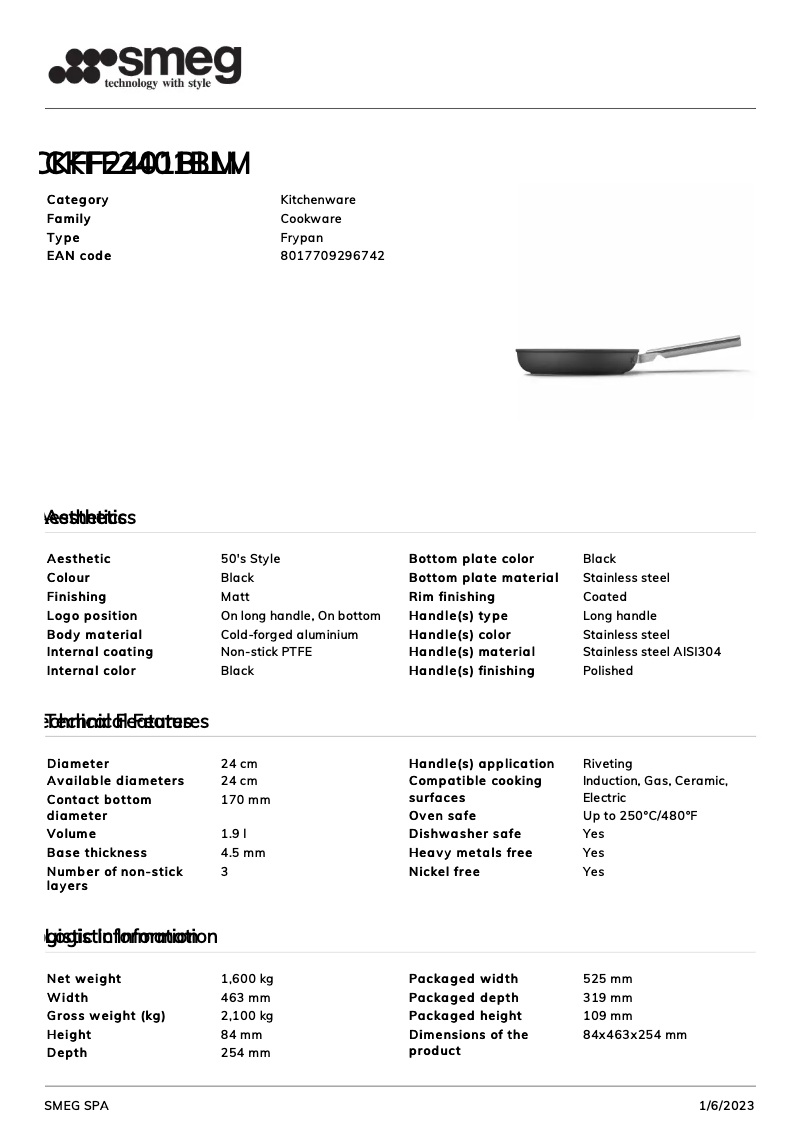 Page n°1 - Brochure Smeg CKFF2401BLM