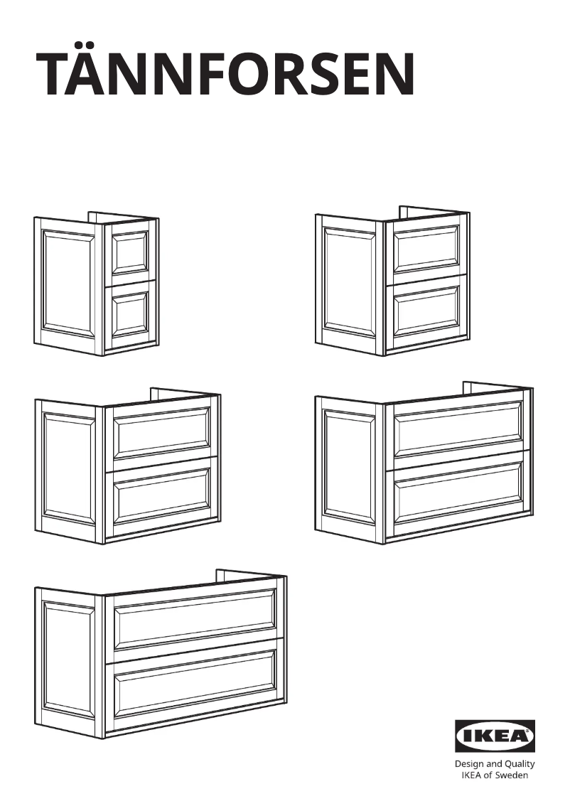 Página 1 del manual Manual de usuario Ikea TÄNNFORSEN 305.351.14