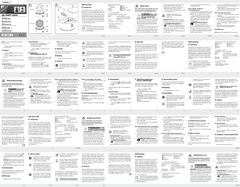 Image de la première page du manuel de l'appareil IAN 288714
