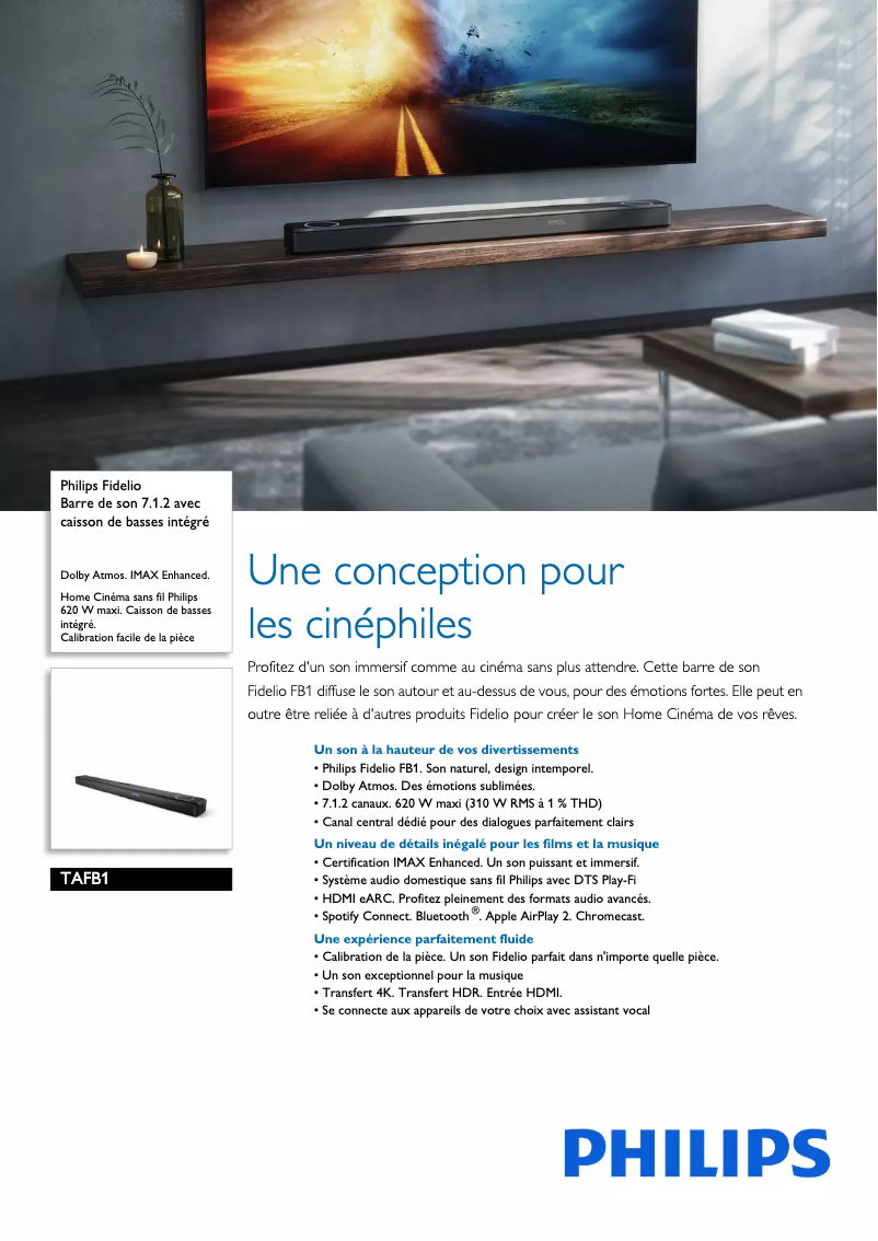 Image de la première page du manuel de l'appareil Fidelio FB1