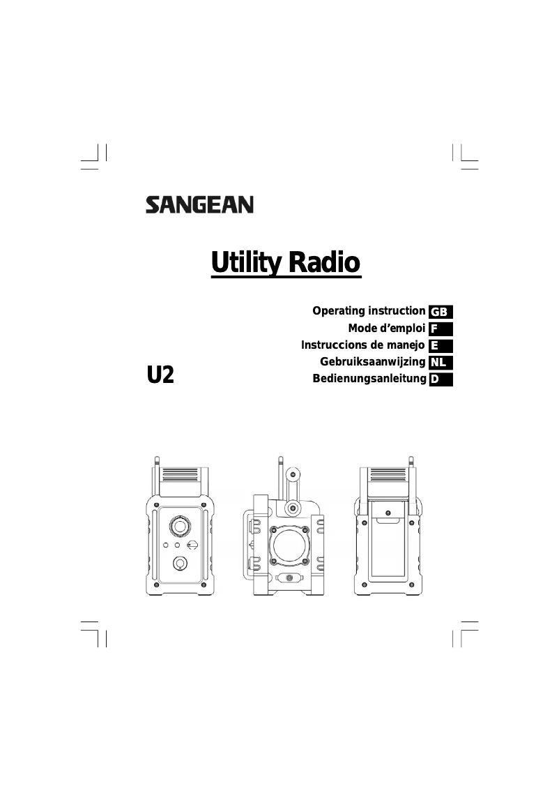 Image de la première page du manuel de l'appareil U2