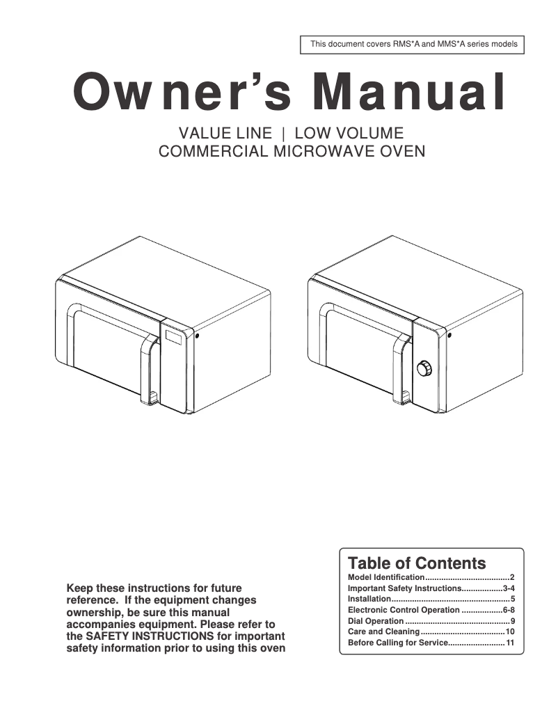 Page 1 de la notice Manuel utilisateur ACP RMS10DSA