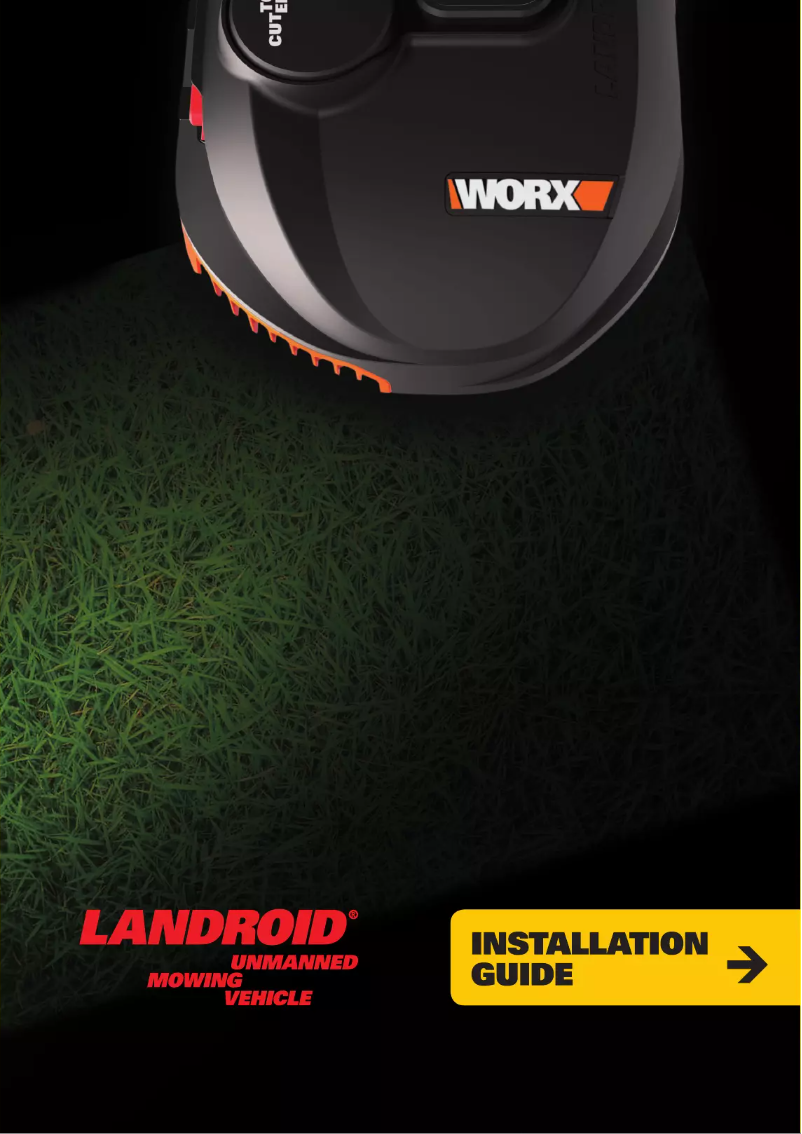 Page 1 of the manual Installation Guide Worx Landroid S WR105SI