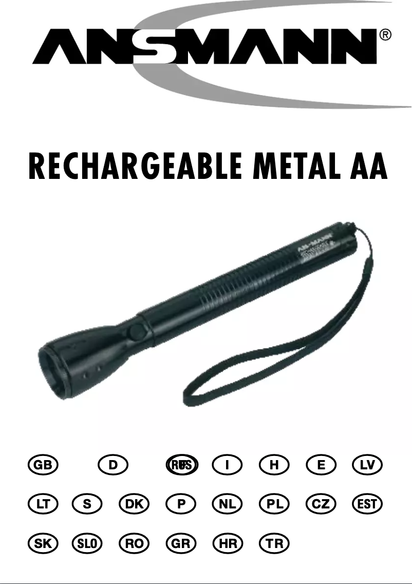 Page 1 of the manual User Manual Ansmann 5816162