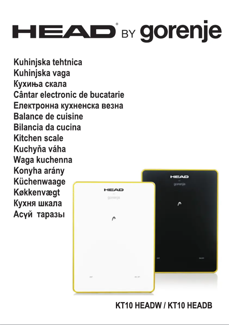 Page 1 de la notice Manuel utilisateur Gorenje KT10 HEADW