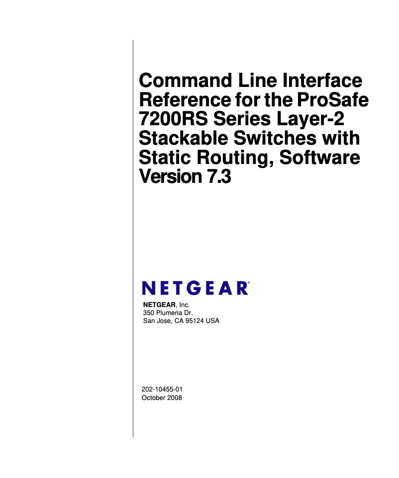 Page n°1 - Manuel utilisateur Netgear GSM7248R