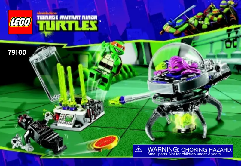 Page 1 de la notice Manuel utilisateur Lego Ninja Turtles 79100