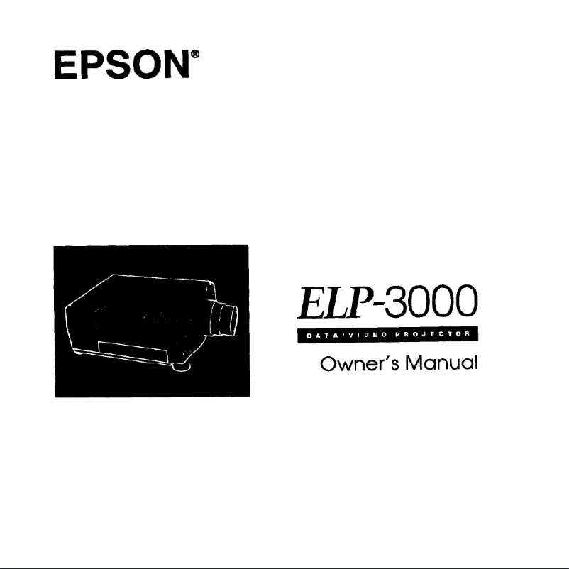 Imagen de la primera página del manual del dispositivo ELP-3000