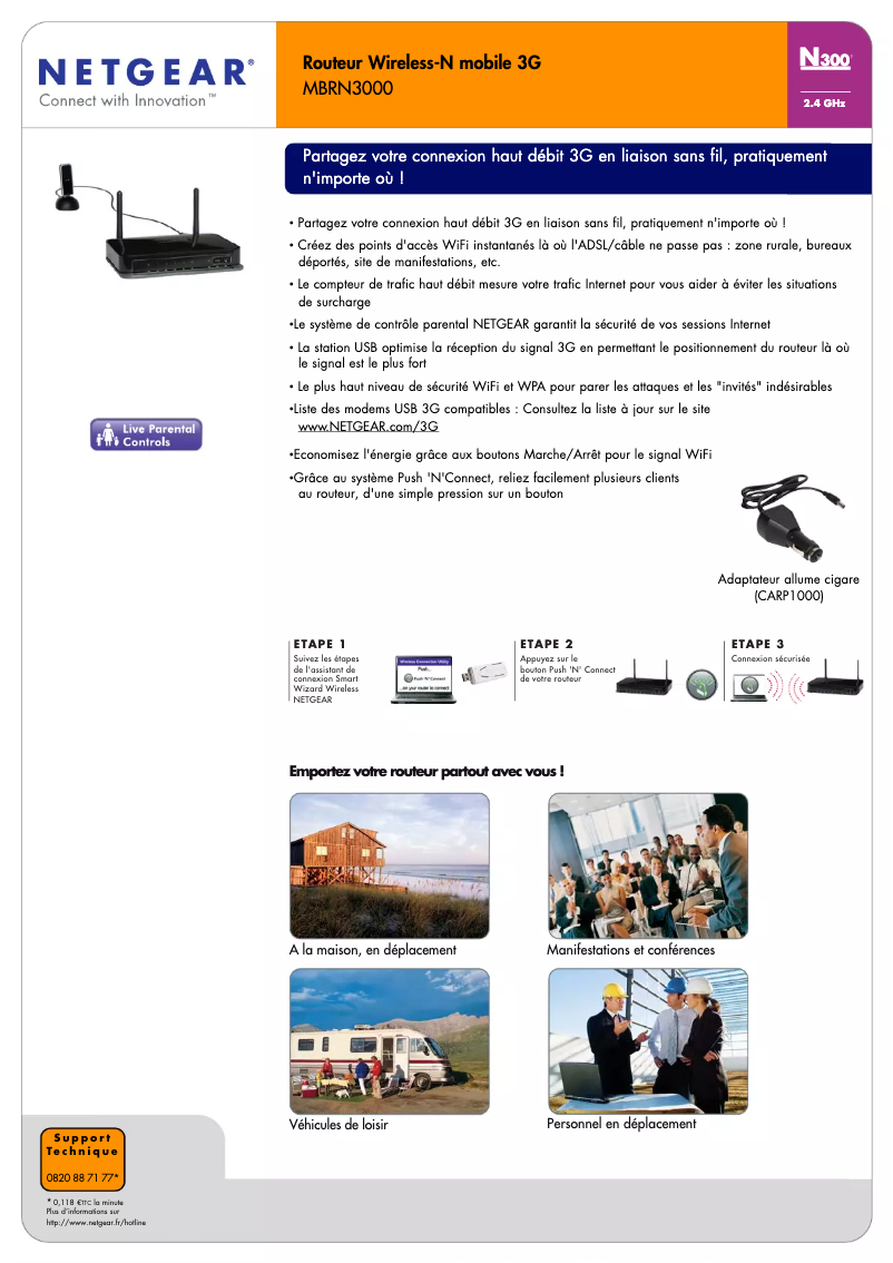 Image de la première page du manuel de l'appareil MBRN3000