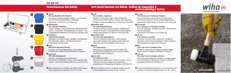 Page n°1 - Manuel utilisateur Wiha 44008