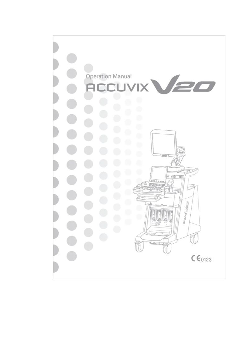 Image de la première page du manuel de l'appareil Accuvix V20