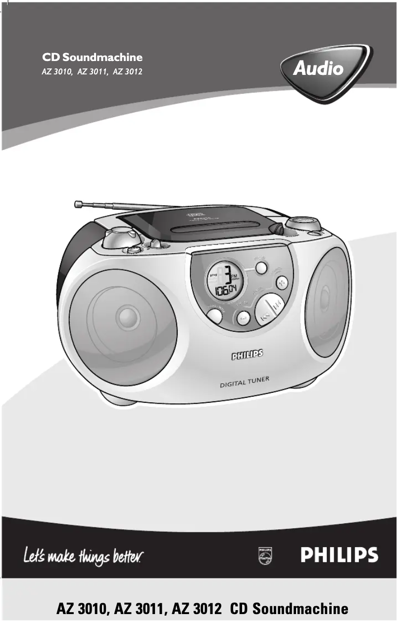 Page n°1 - Manuel utilisateur Philips AZ3011