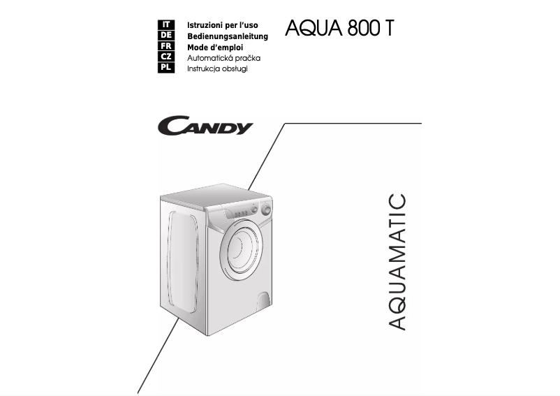 Image de la première page du manuel de l'appareil AQUA 800 T