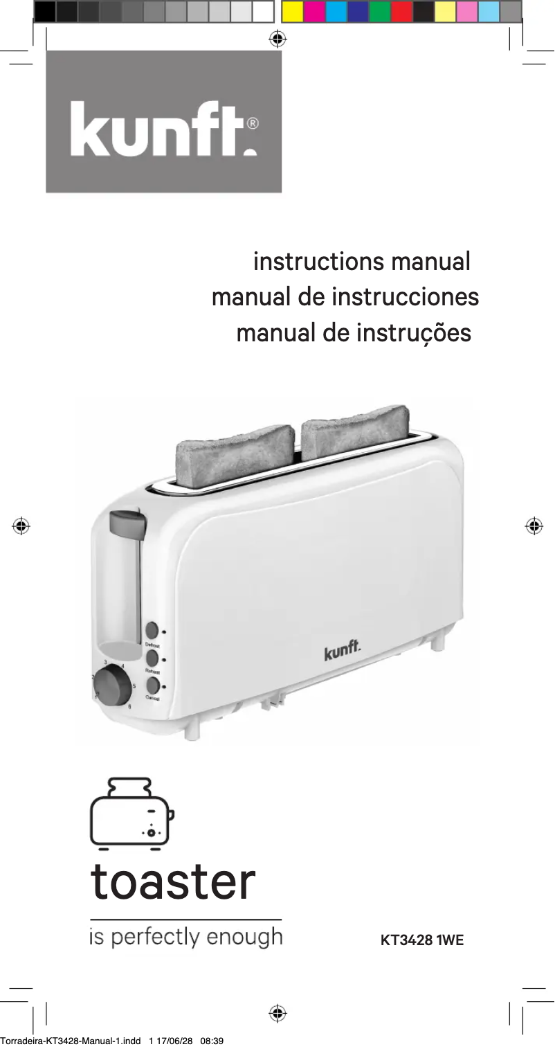 Image de la première page du manuel de l'appareil KT3428 1WE