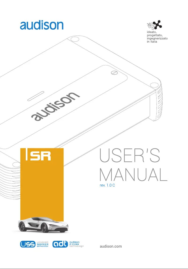 Page n°1 - Manuel utilisateur Audison SR4.500.2